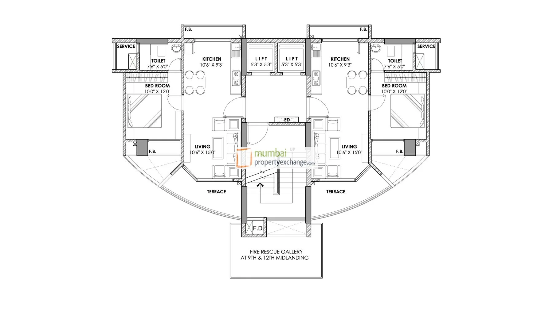 Baba Solitaire, Vashi — floor plan 1