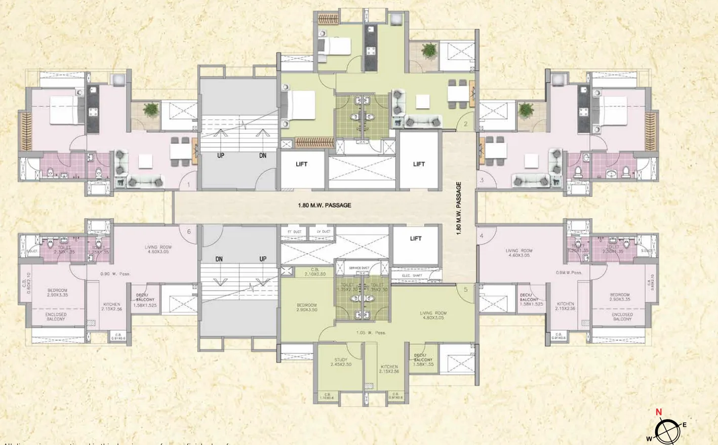 Tokyo Bay Phase - 1, Mumbai — floor plan 1