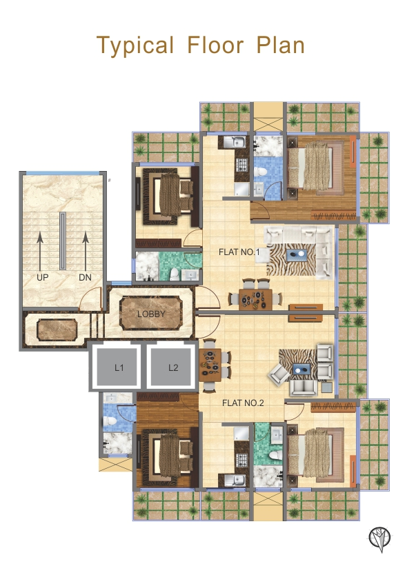 Sanghvi Estella, Byculla — floor plan 1