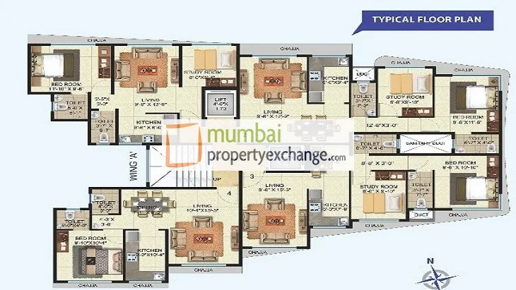 AARC Residency, Andheri West — floor plan 1