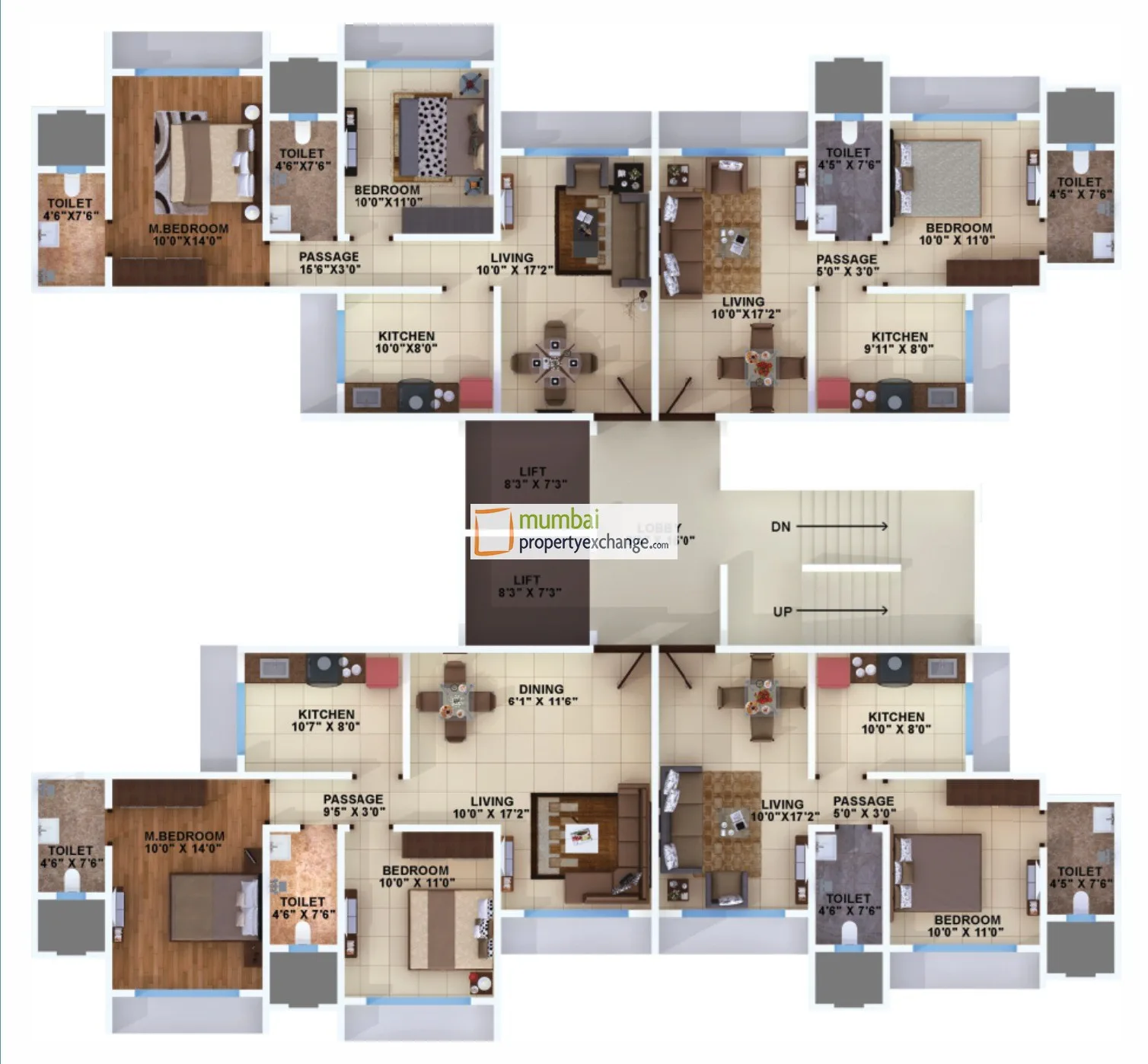 Sudarshan Lands End, Malad West — floor plan 1