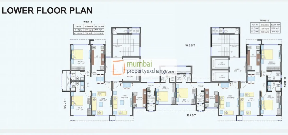 Hetali Blessings, Goregaon East — floor plan 1
