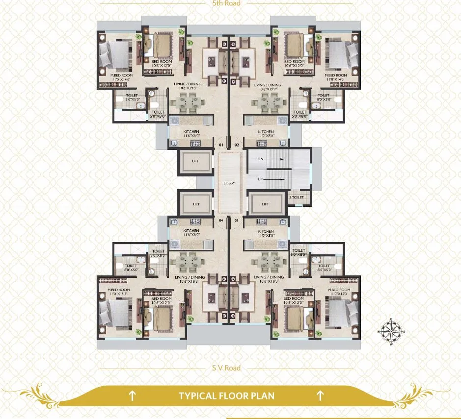 Crescent Heritage, Khar West — floor plan 1