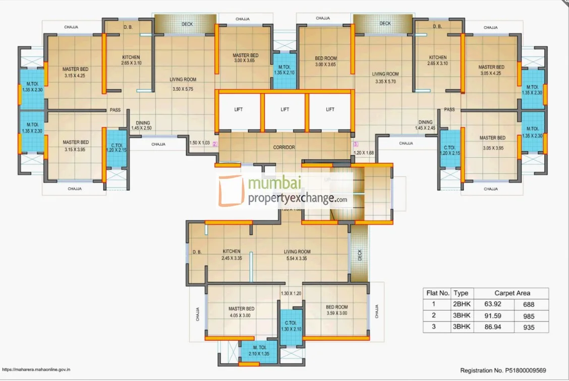 Chheda Palladium, Borivali West — floor plan 1