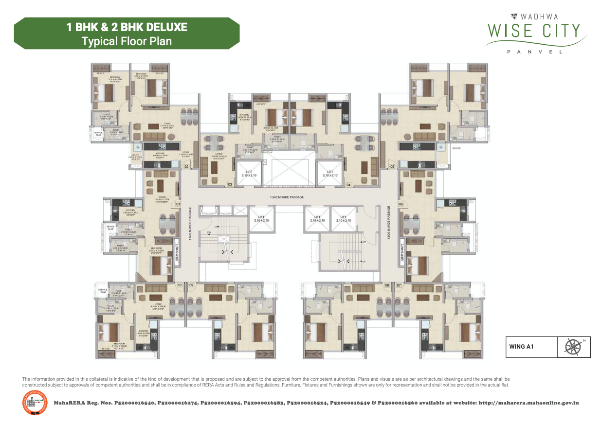 Wise City, South Block Phase I, Plot RZ8 Building 5 Wing D1