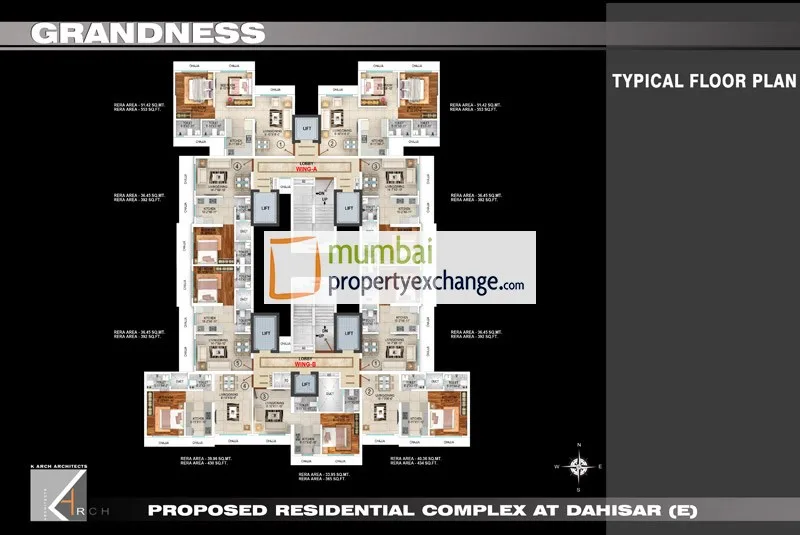 Grandness, Dahisar East — floor plan 1