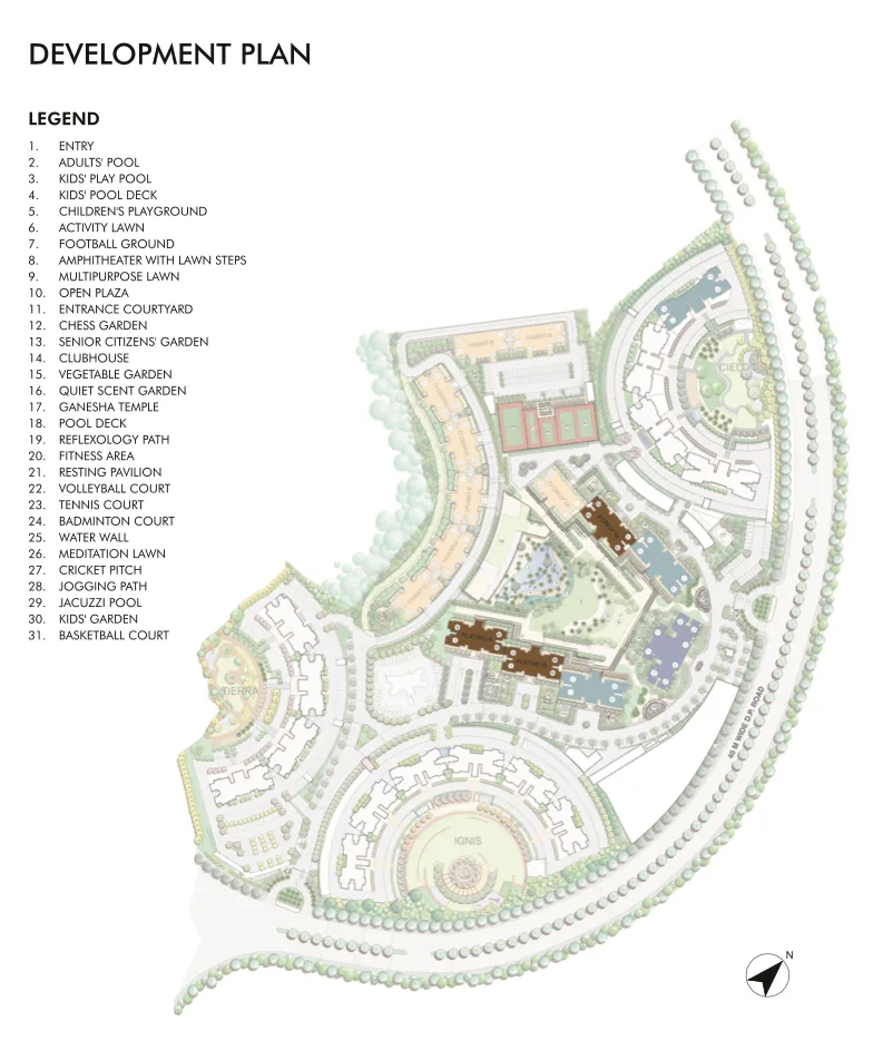 Lodha Splendora Platino E To G , Vivant A To D, Thane West — floor plan 2