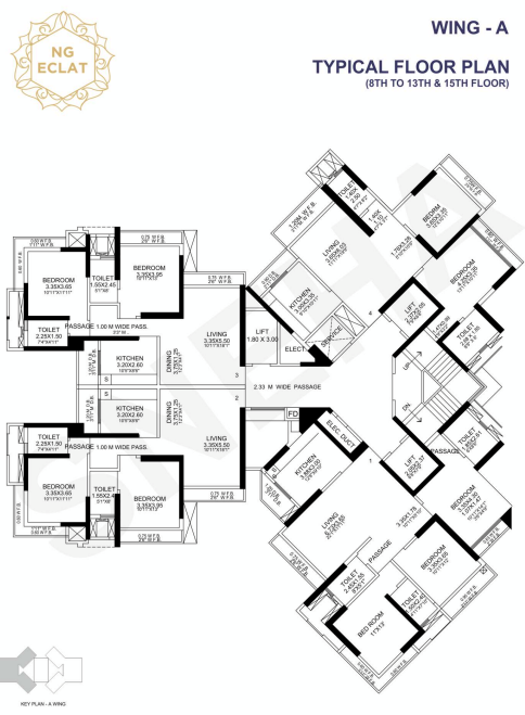 RNA NG Eclat, Andheri West — floor plan 1