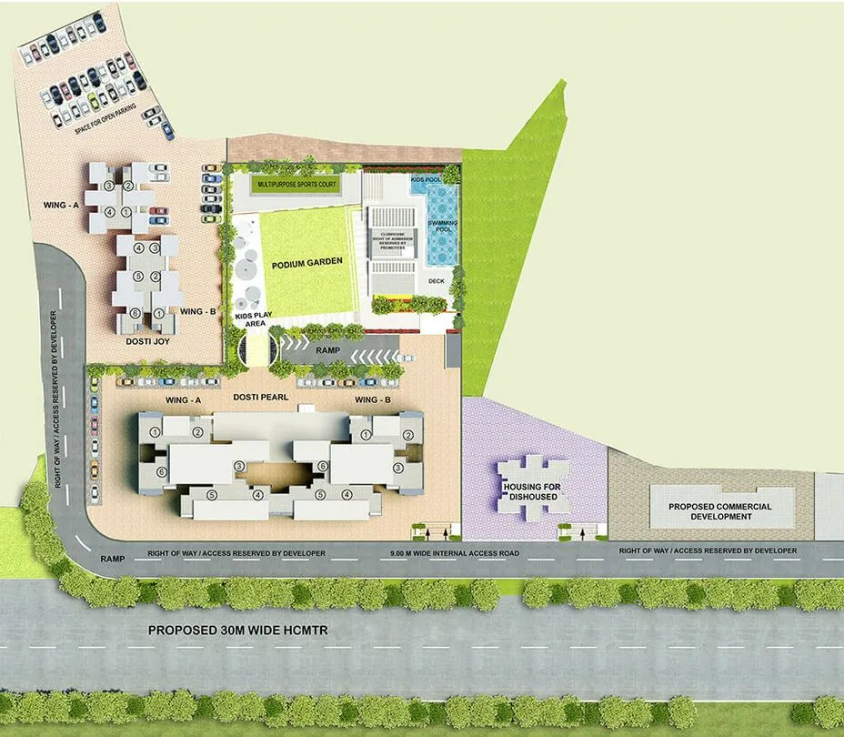 Dosti Desire Joy, Thane West — floor plan 1