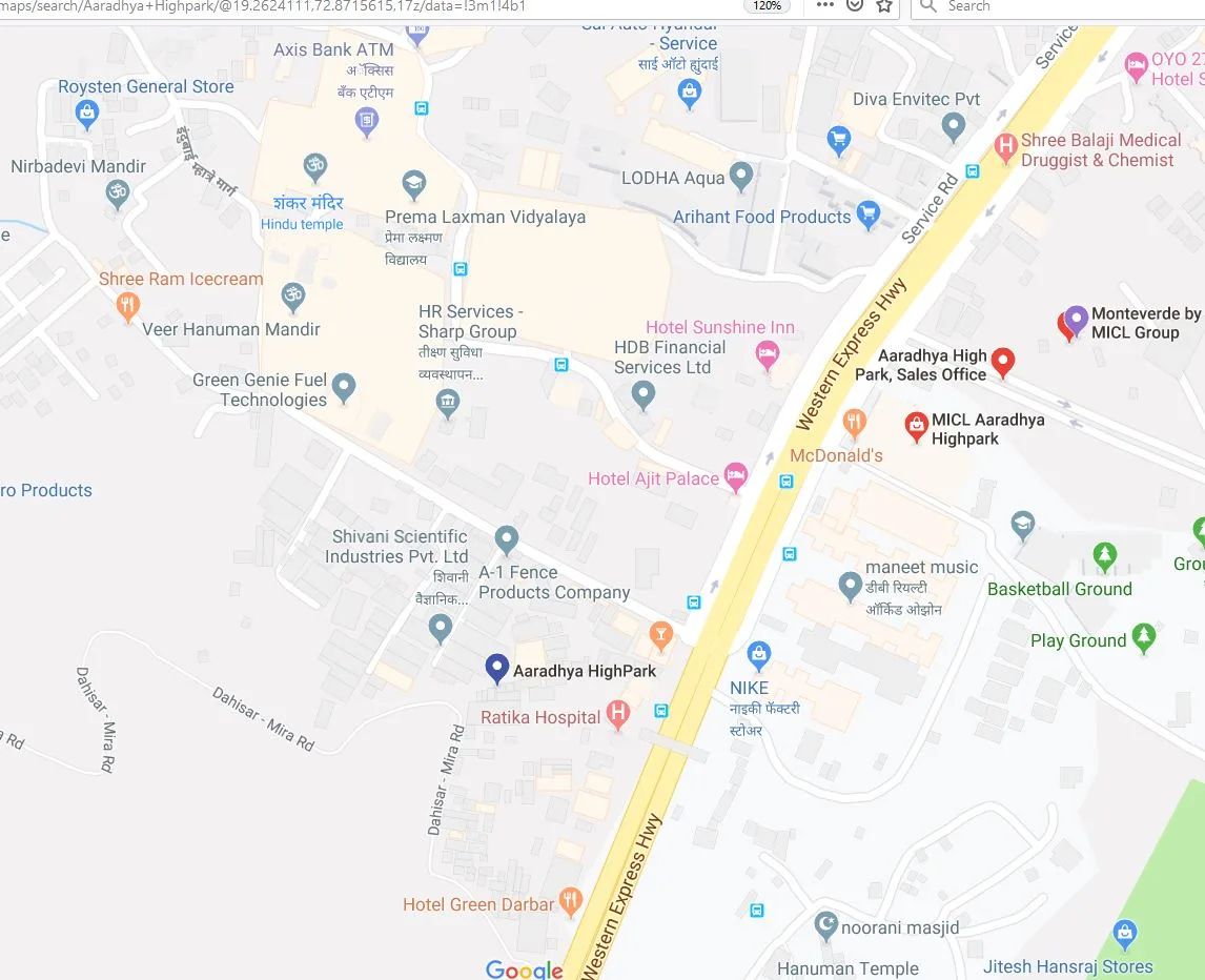 Aaradhya Highpark - Project 1 Of Phase I, Dahisar East — floor plan 2
