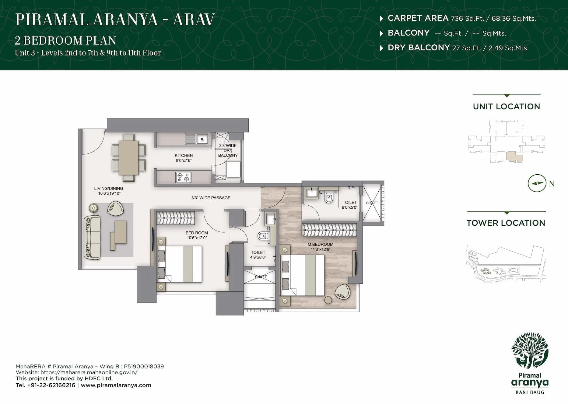 Piramal Aranya Arav, Byculla — floor plan 1