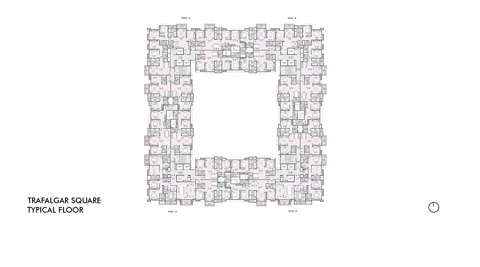 Lodha Kolshet Plot A, Thane West — floor plan 1