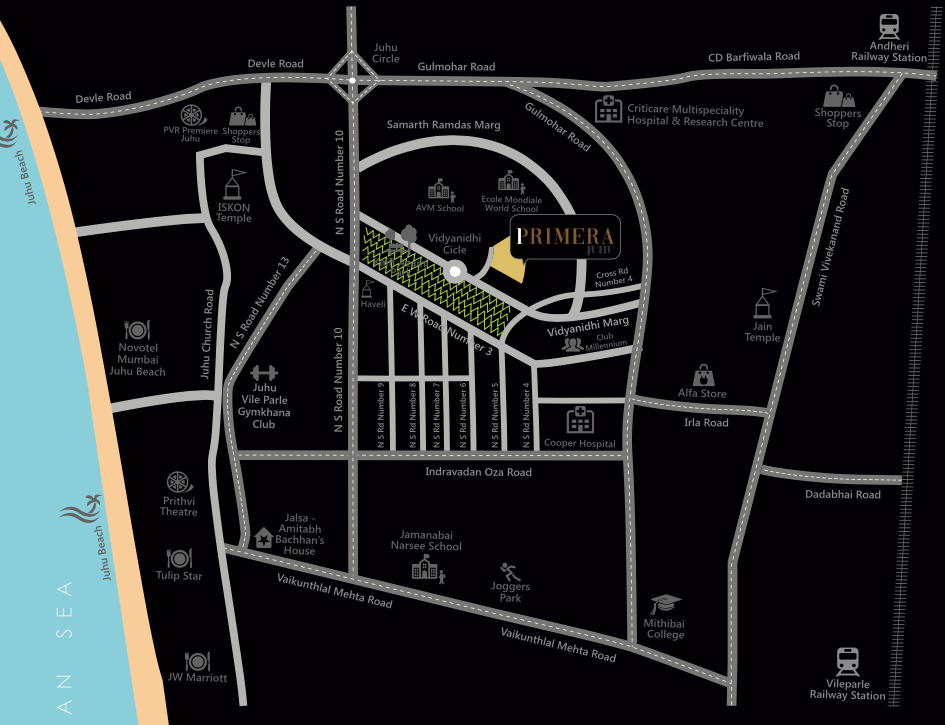 Kabra Primera, Juhu — floor plan 2