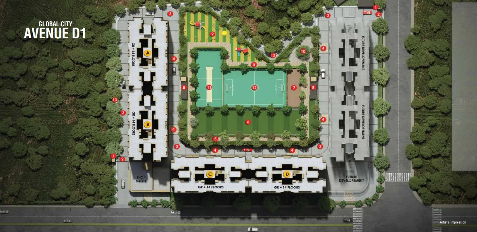 RUSTOMJEE VIRAR AVENUE D1 WING C AND WING D