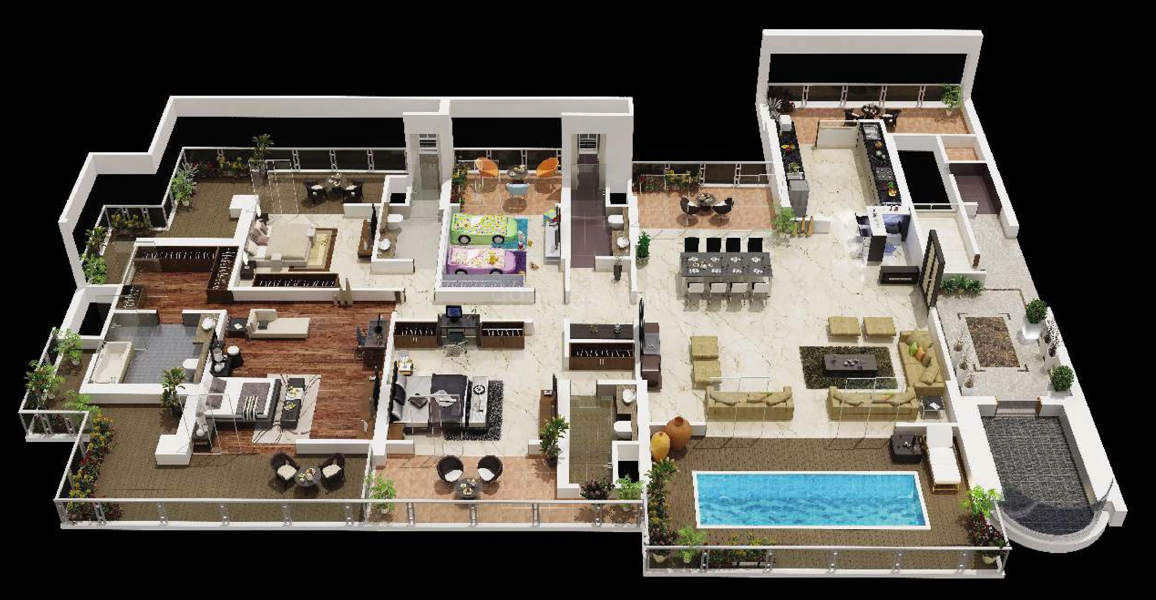 81 Aureate, Bandra West — floor plan 1