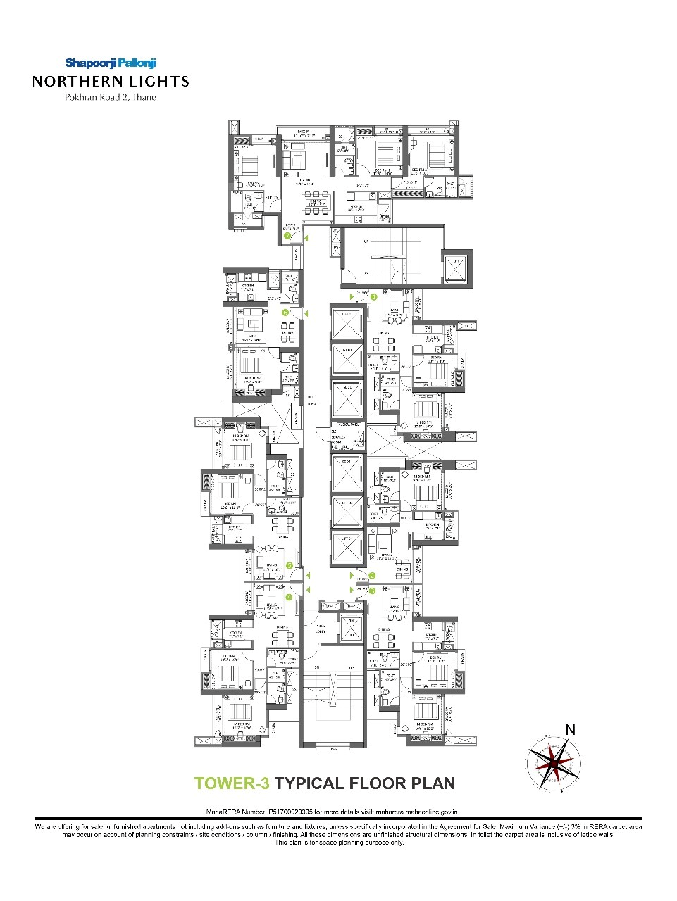 Northern Lights, Thane West — floor plan 1