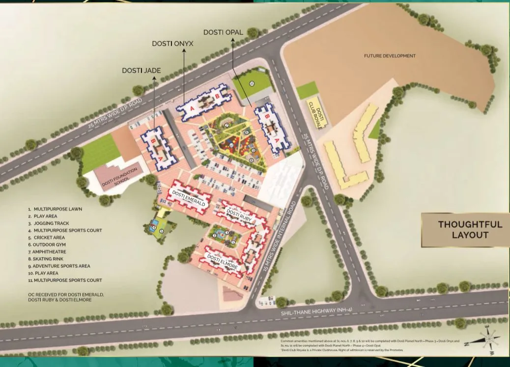 Planet North - Jade, Thane West — floor plan 1