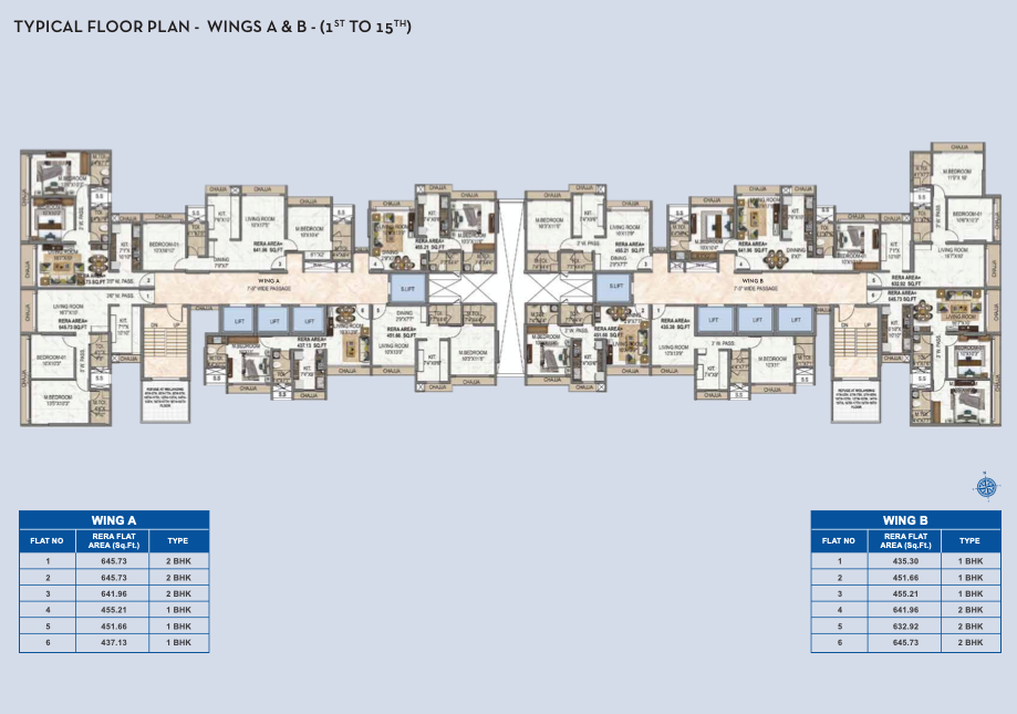 Royal Pristo, Malad East — floor plan 1
