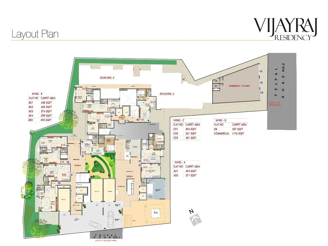 Vijayraj Residency, Vile Parle East — floor plan 1
