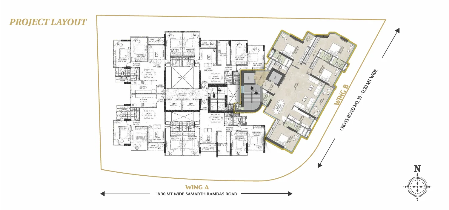 Juhu Acropolis, Juhu — floor plan 1