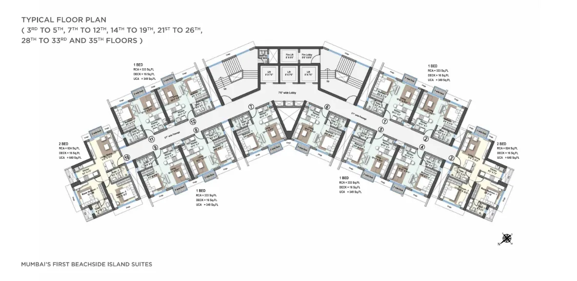 Raheja Exotica Verona, Malad West — floor plan 1