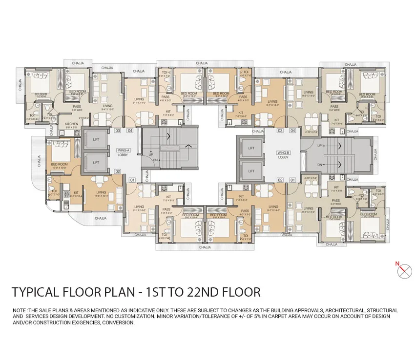 Ruparel Pride, Kurla — floor plan 1