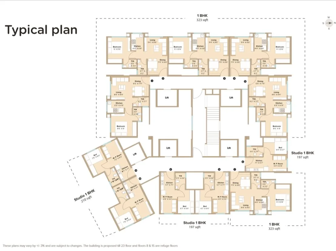 Marathon NeoHomes - NeoHills, Bhandup — floor plan 1