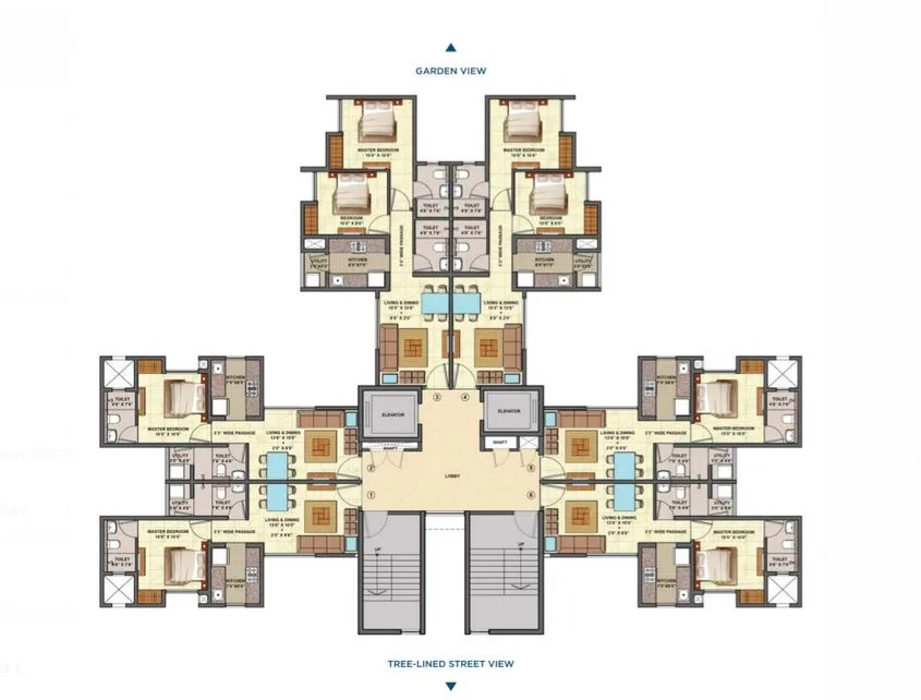 Palava Aurora A,D, Kalyan — floor plan 1