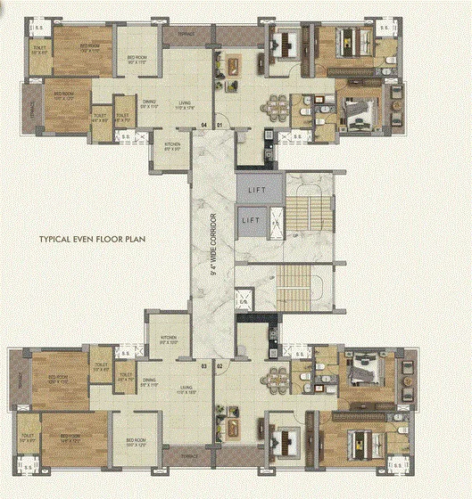 Sai Aaradhya, Kharghar — floor plan 1