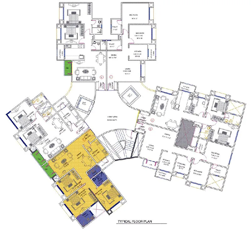 Nirmal Galaxy Polaris, Mulund West — floor plan 1