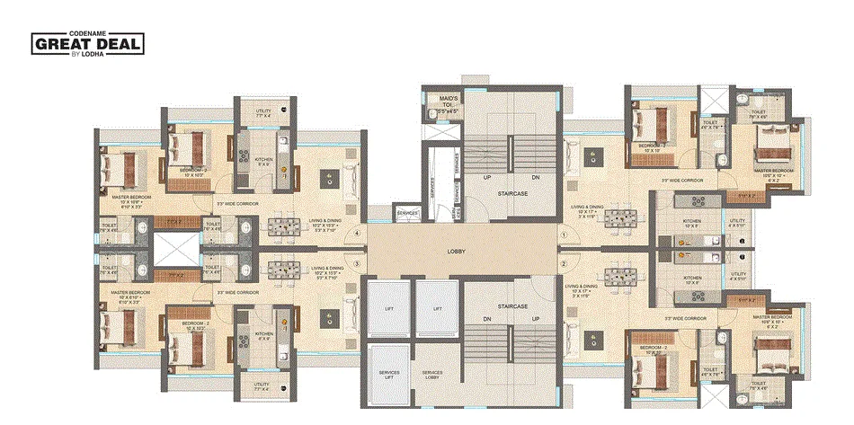 Lodha Codename Great Deal, Lower Parel — floor plan 1
