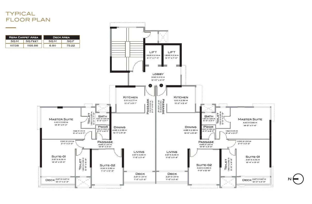The Designate, Khar West — floor plan 1