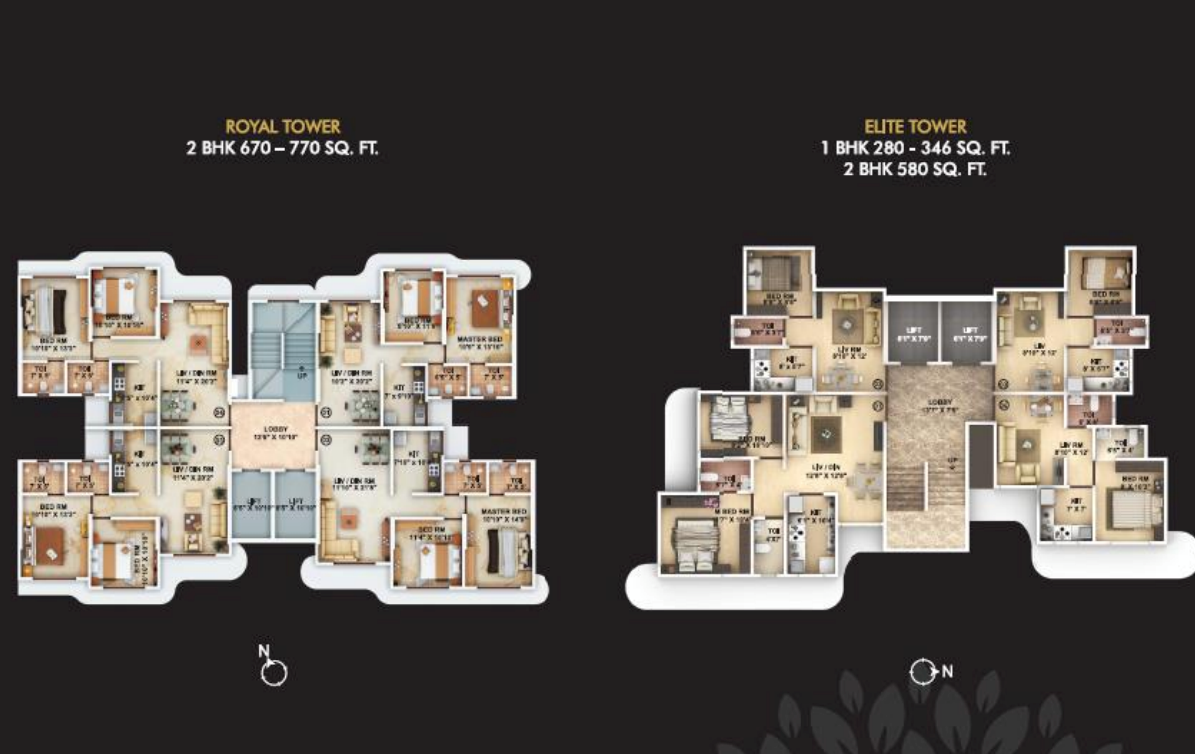 Avant Hillway, Goregaon East — floor plan 1