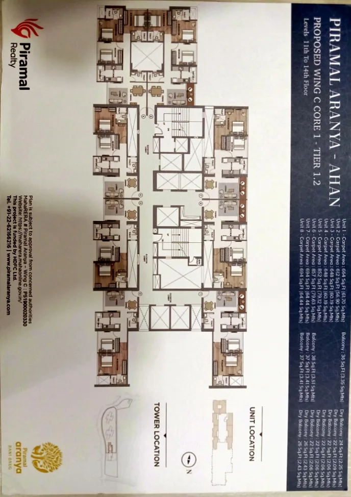 Piramal Aranya Ahan, Byculla — floor plan 1