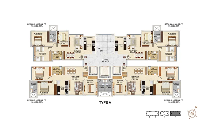 Aaradhya Nine - Ghatkopar Avenue, Ghatkopar East — floor plan 1