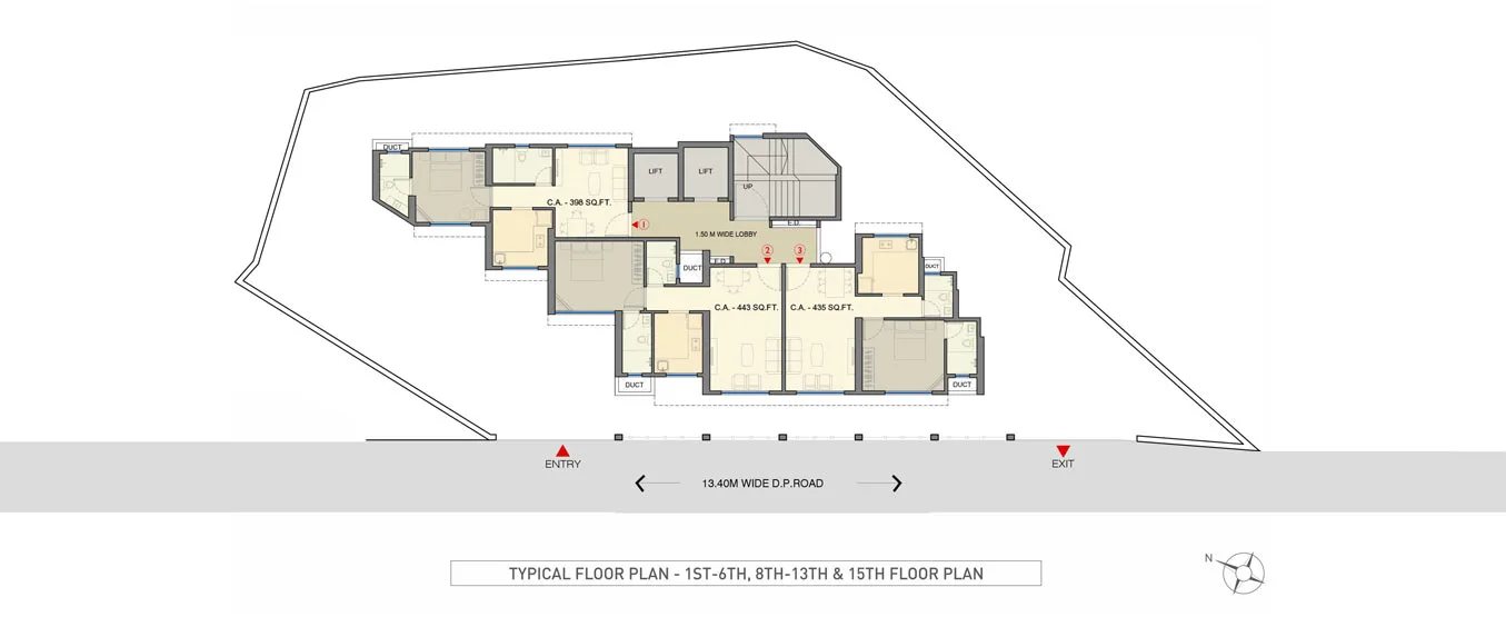 Bellevue, Andheri East — floor plan 1