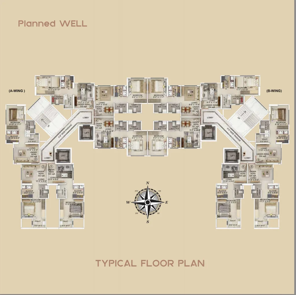 Lashkaria Pearl, Jogeshwari — floor plan 1