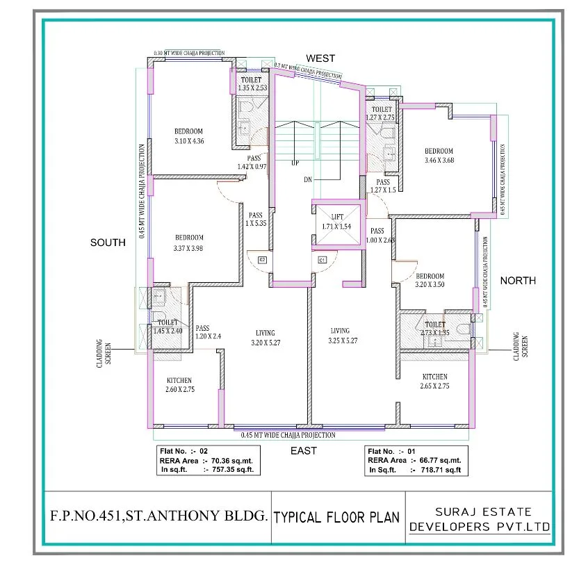 St. Anthony's Apartment, Mahim — floor plan 1