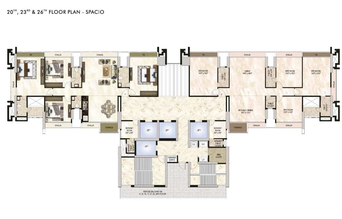 One Akshar, Sanpada — floor plan 1