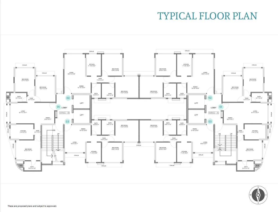 Mittal Cove, Andheri West — floor plan 1