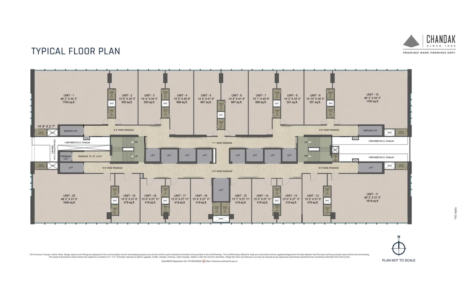 Chandak Unicorn, Andheri West — floor plan 1