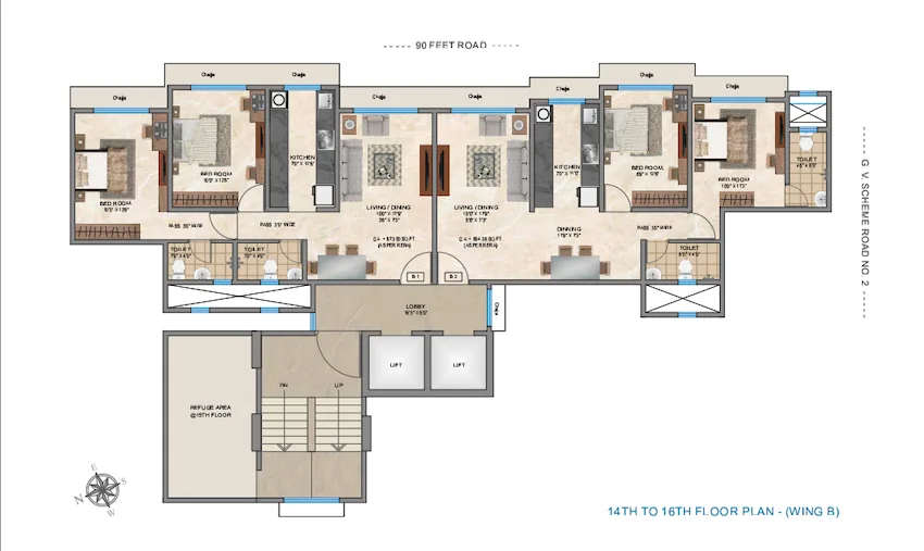 Bellezza Shanti Sadan, Mulund East — floor plan 1