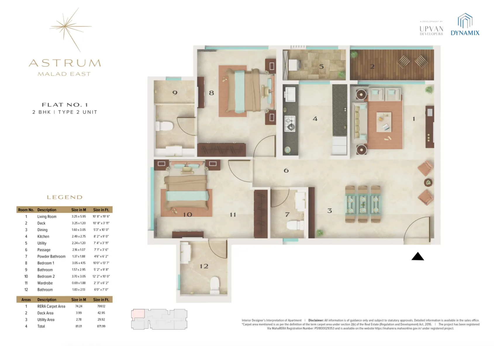 Dynamix Astrum, Malad East — floor plan 1