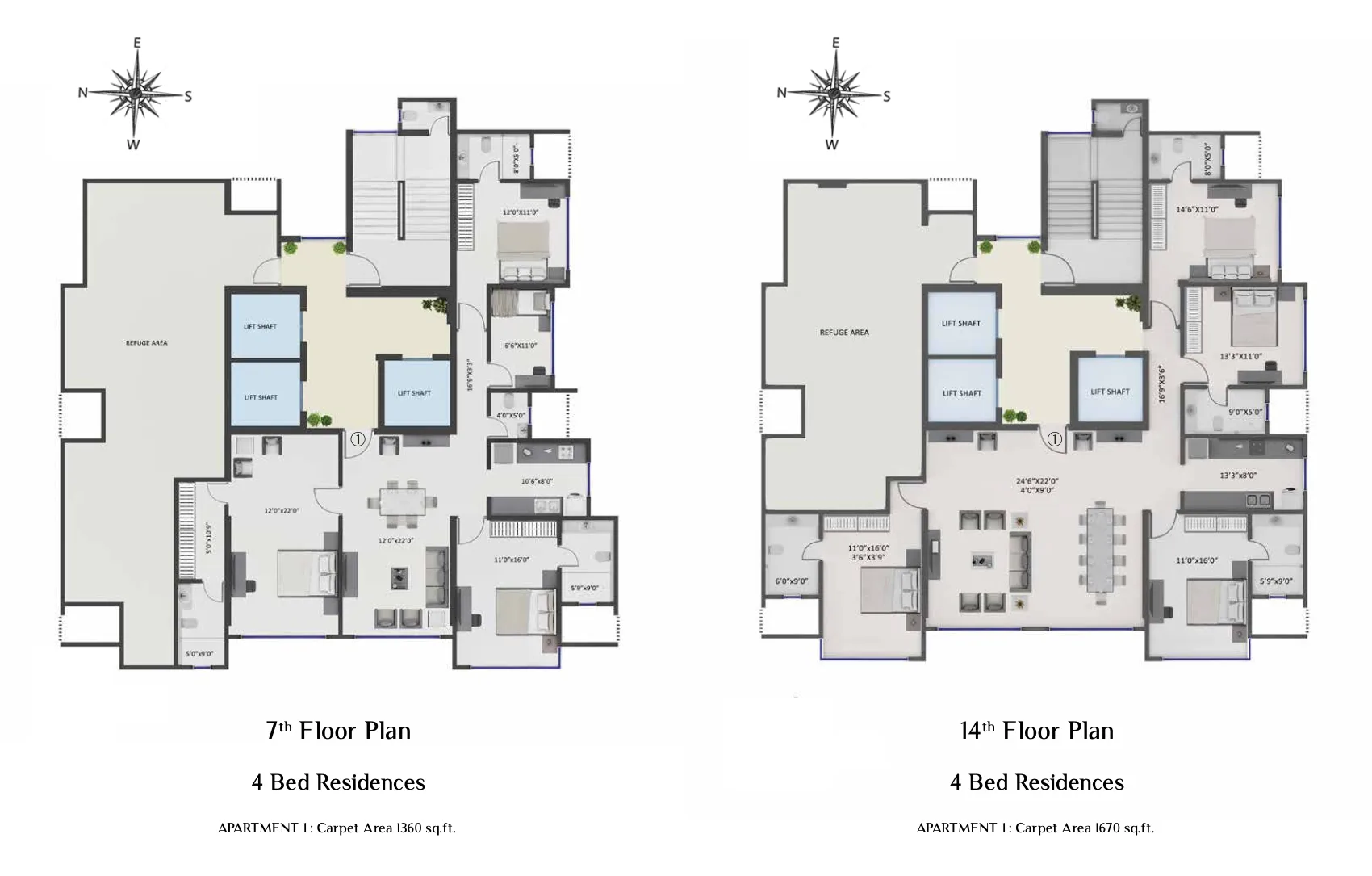 Supreme Melange, Dadar East — floor plan 1