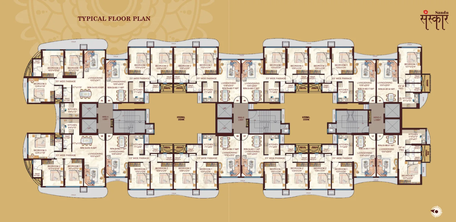 Sandu Sanskar, Ghatkopar West — floor plan 1