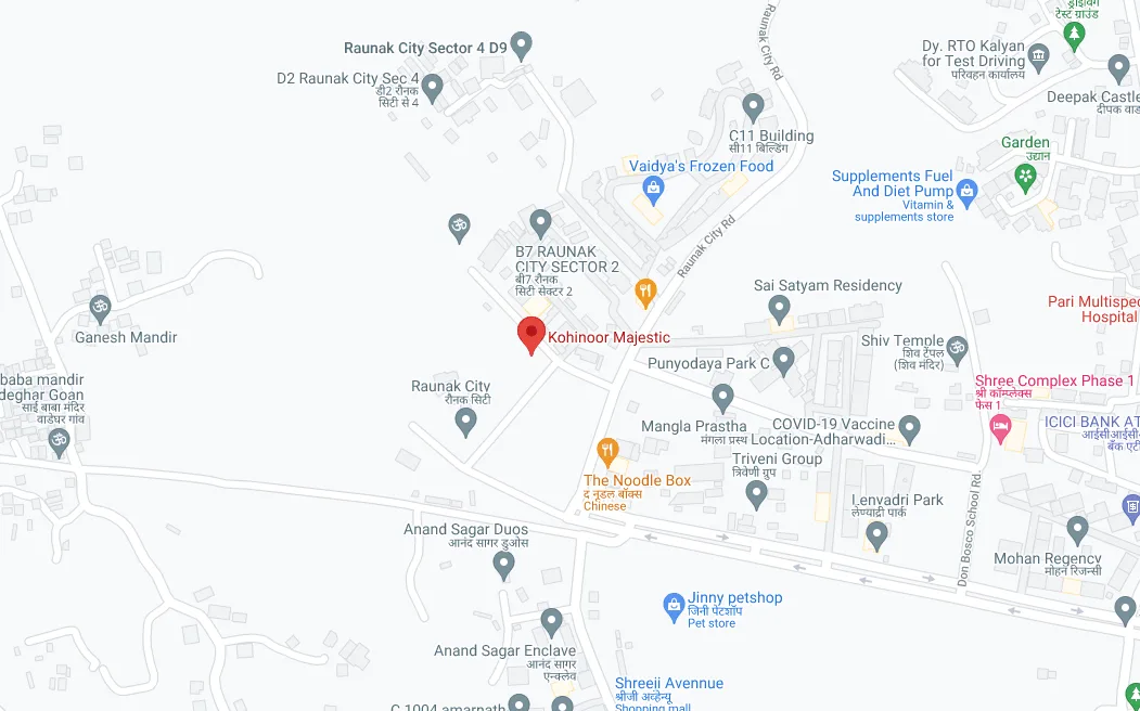Kohinoor Majestic, Kalyan — floor plan 1