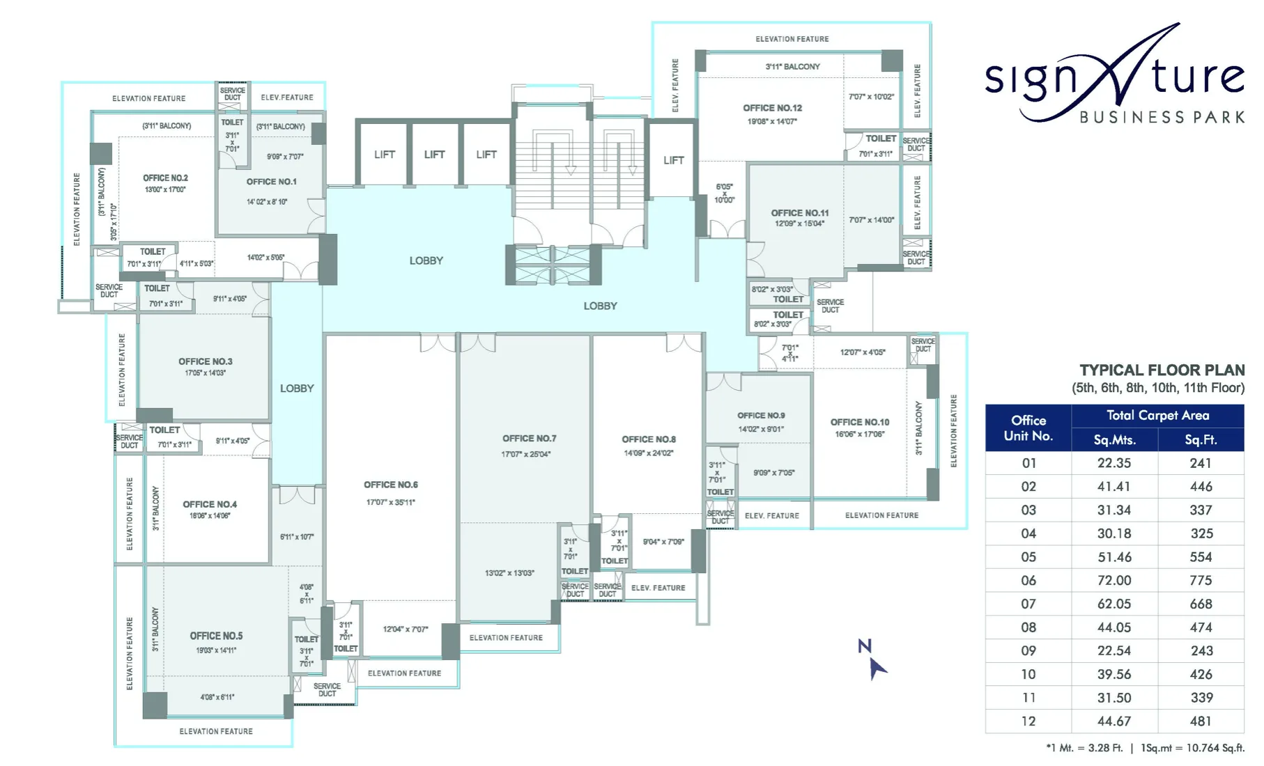 Signature Business Park, Chembur — floor plan 1