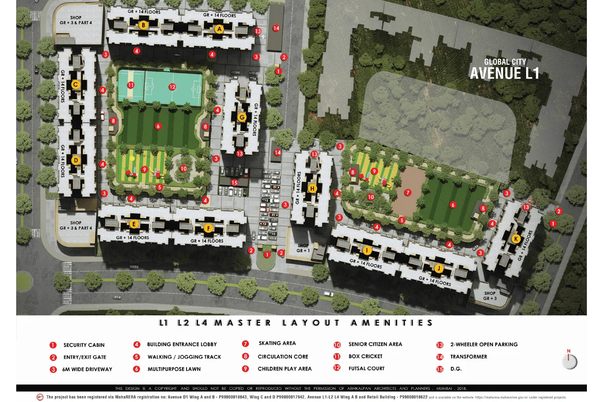 Rustomjee Avenue L1, Virar — floor plan 2
