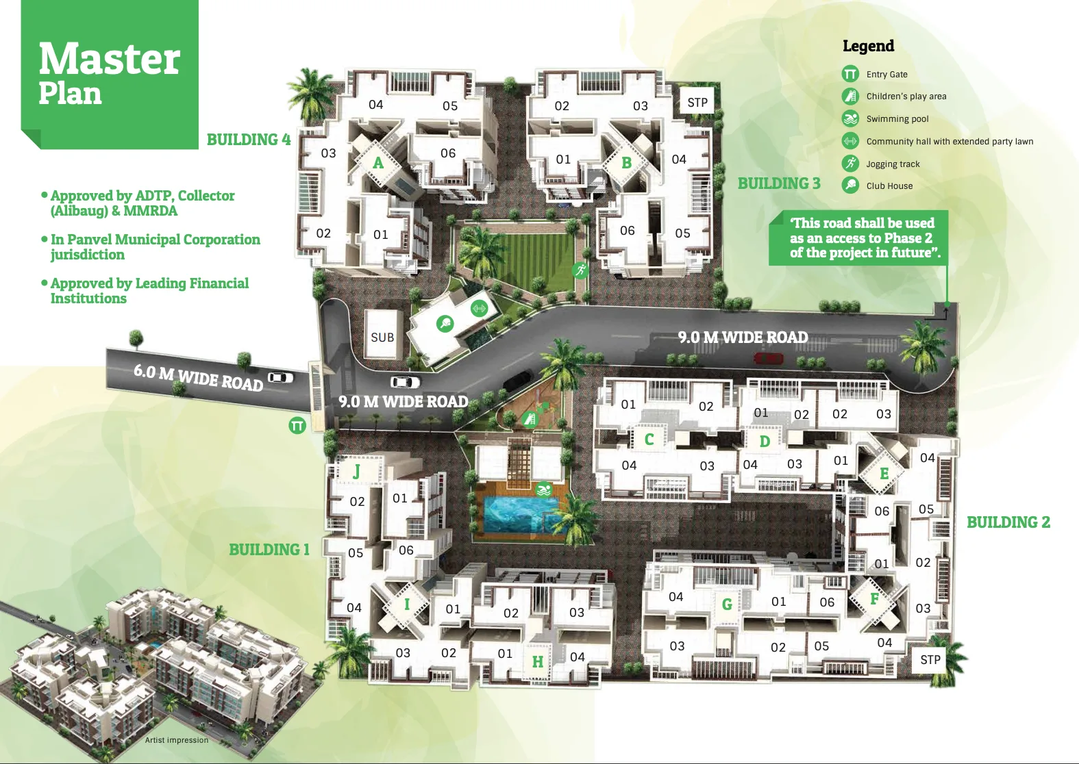 QN Greens, Taloja — floor plan 1
