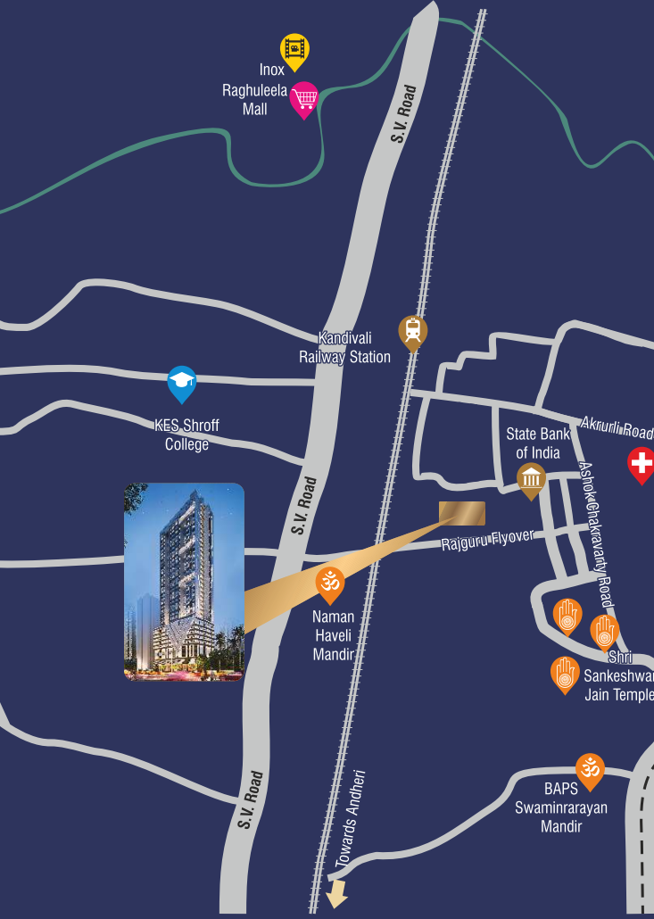 Solitaire Edge, Kandivali East — floor plan 2